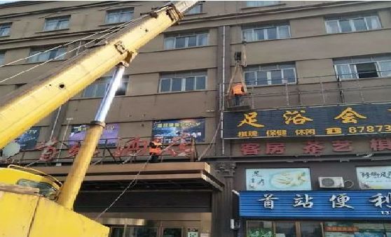 范县安装较高的门店招牌有什么好的方法？